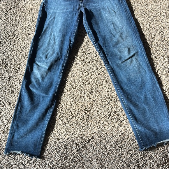 Agolde high rise cropped raw hem skinny jeans - Picture 6 of 11